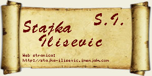 Stajka Ilišević vizit kartica